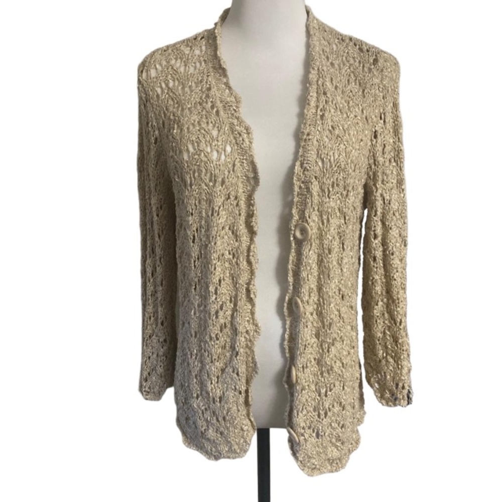 Cleo Petites open knit cardigan size M